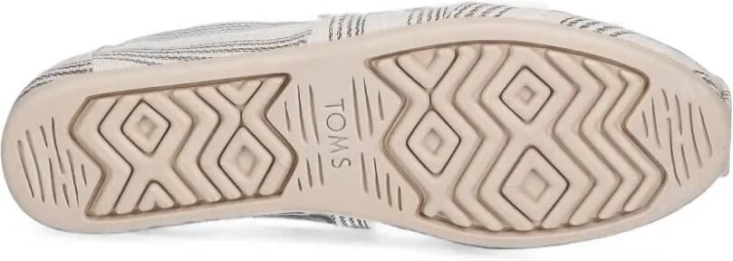 Toms Alpargata Classic gestreepte canvas slip-on ballerina's Beige - Foto 5