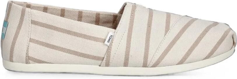 Toms Alpargata Classic gestreepte slip-ons Wit