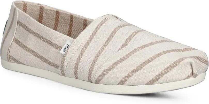 Toms Alpargata Classic gestreepte slip-ons Wit - Foto 5