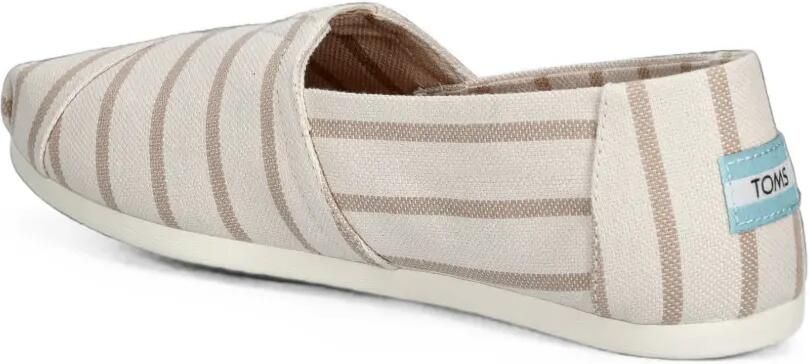 Toms Alpargata Classic gestreepte slip-ons Wit - Foto 2