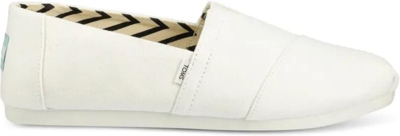 Toms Alpargata katoenen slip-on sneakers Wit