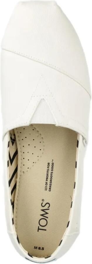 Toms Alpargata katoenen slip-on sneakers Wit - Foto 4