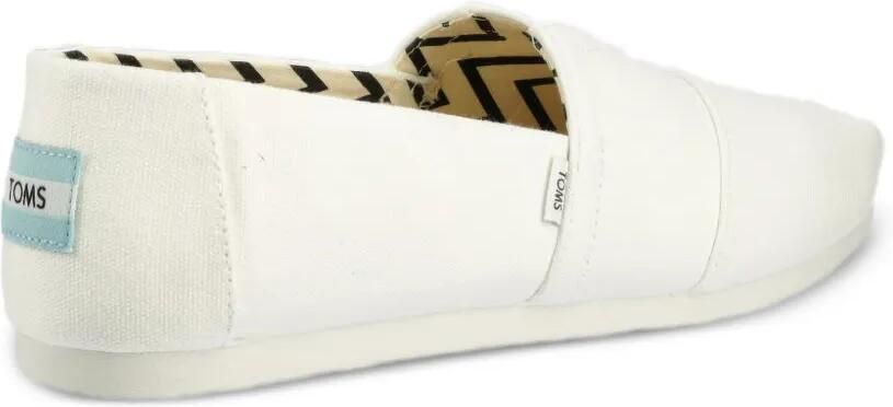 Toms Alpargata katoenen slip-on sneakers Wit - Foto 3