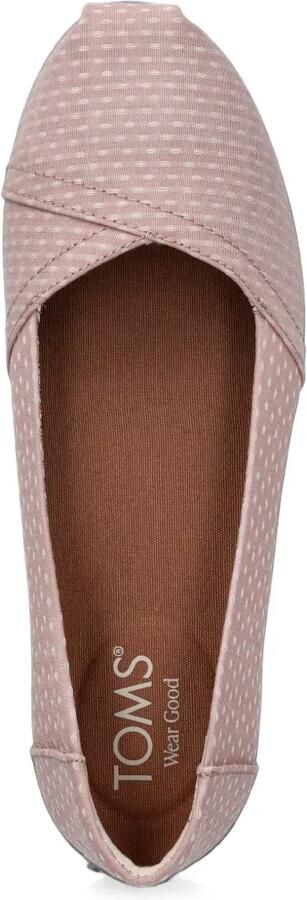 Toms Alpargata slip-on ballerina's met stippen Roze - Foto 4