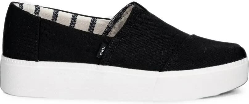 Toms Asher sneakers met plateauzool Zwart