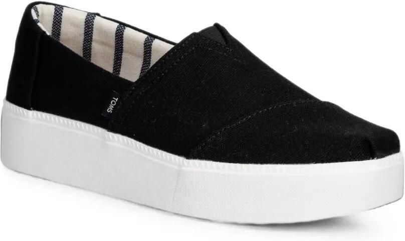 Toms Asher sneakers met plateauzool Zwart - Foto 2