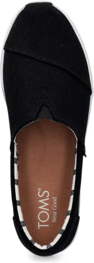 Toms Asher sneakers met plateauzool Zwart - Foto 4