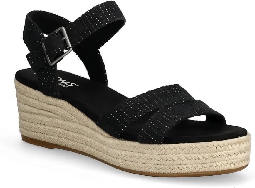 Toms Audrey espadrilles met gesp Zwart - Foto 2