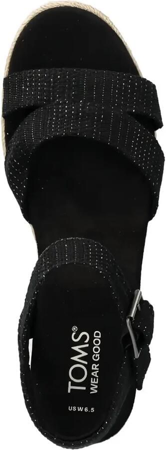 Toms Audrey espadrilles met gesp Zwart - Foto 4