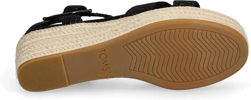 Toms Audrey espadrilles met gesp Zwart - Foto 3
