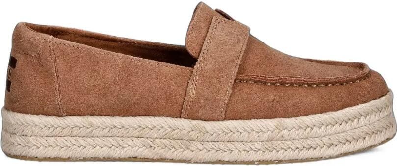 Toms Blakely suède espadrilles met plateauzool Bruin
