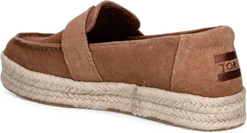 Toms Blakely suède espadrilles met plateauzool Bruin - Foto 2
