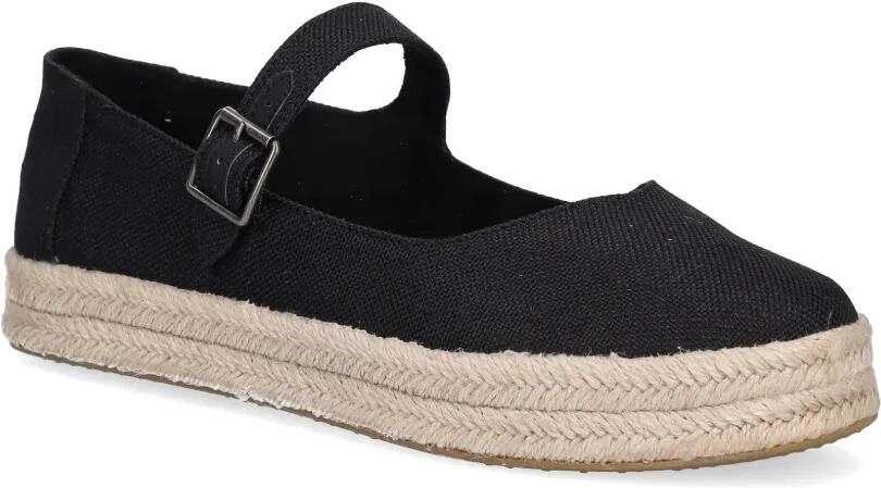 Toms Carolina espadrilles met plateauzool en gesp Zwart - Foto 5