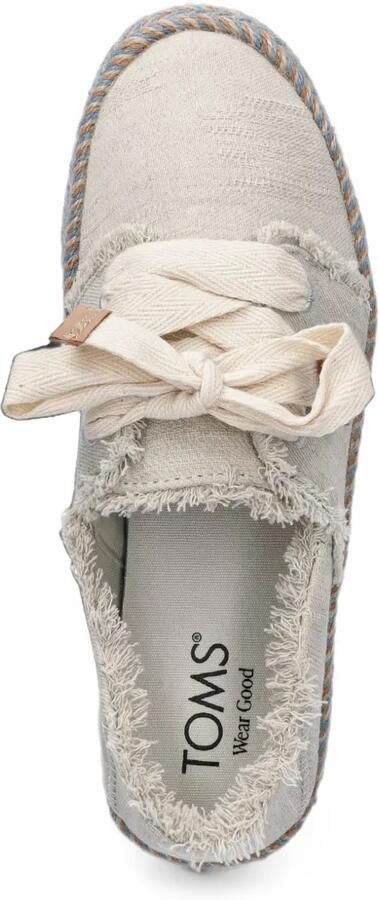 Toms Carolina espadrilles met veters Beige - Foto 4