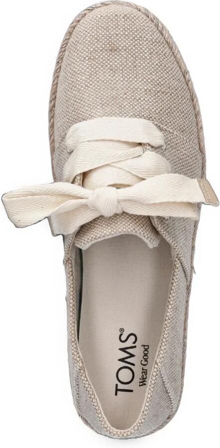 Toms Carolina espadrilles met veters Beige - Foto 2
