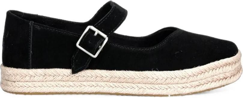 Toms Carolina Mary Jane espadrilles met plateauzool en gespbandje Zwart