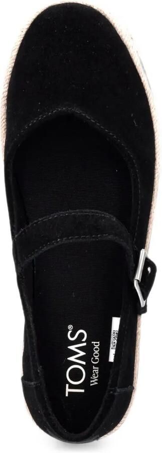 Toms Carolina Mary Jane espadrilles met plateauzool en gespbandje Zwart - Foto 4