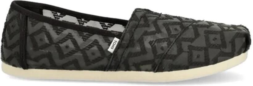 Toms Espadrilles met geometrische print Zwart