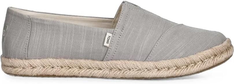 Toms Espadrilles met gevlochten zool Grijs