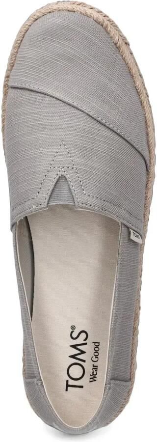 Toms Espadrilles met gevlochten zool Grijs - Foto 4