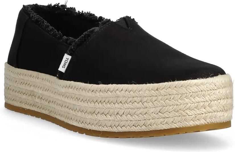 Toms Espadrilles met plateauzool en franje Zwart - Foto 2