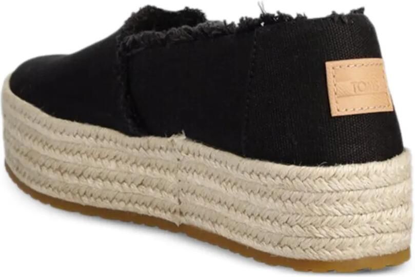 Toms Espadrilles met plateauzool en franje Zwart - Foto 3