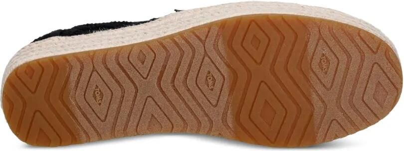 Toms Espadrilles met plateauzool en geborduurd kant Zwart - Foto 5