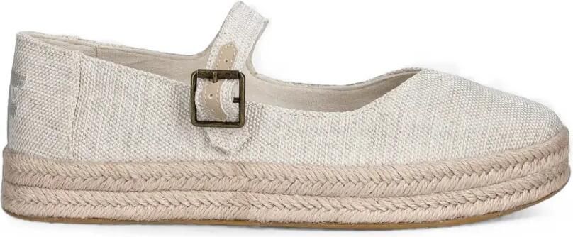 Toms Espadrilles met plateauzool en gespbandje Beige