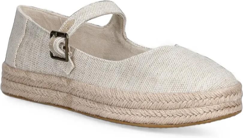 Toms Espadrilles met plateauzool en gespbandje Beige - Foto 2
