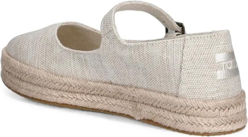 Toms Espadrilles met plateauzool en gespbandje Beige - Foto 3