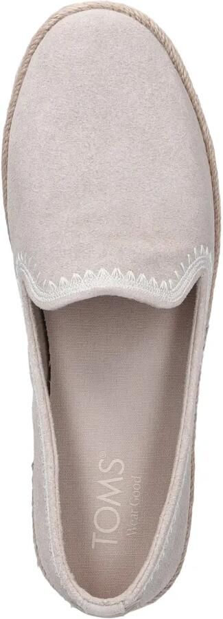 Toms Espadrilles met stiksels en plateauzool Beige - Foto 3
