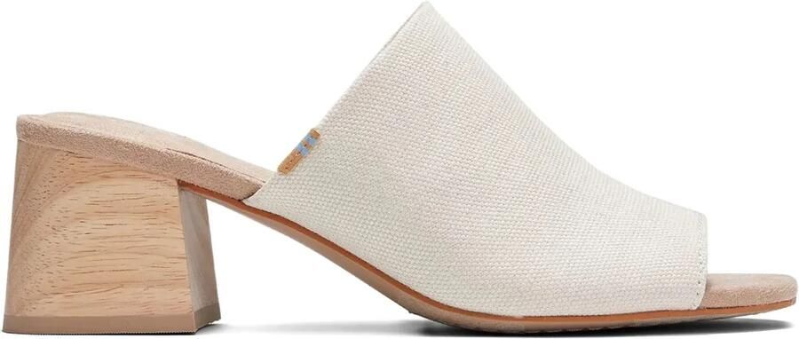 Toms Grace Mule "White" sandalen Wit