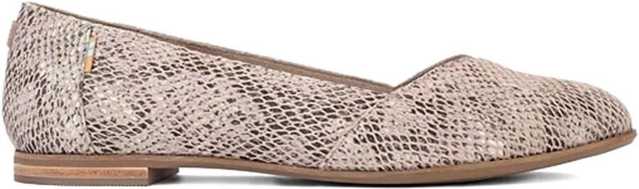 Toms Julie "Snake Print Pink" ballerina's Bruin