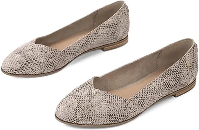 Toms Julie "Snake Print Pink" ballerina's Bruin - Foto 2