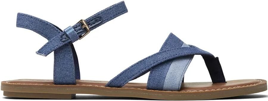 Toms Lexie "Navy Denim Mix" sandalen Blauw