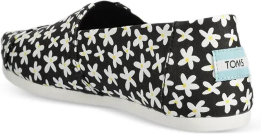 Toms Platte espadrilles met bloemenprint Zwart - Foto 2