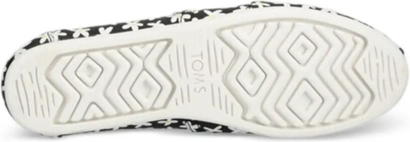 Toms Platte espadrilles met bloemenprint Zwart - Foto 5