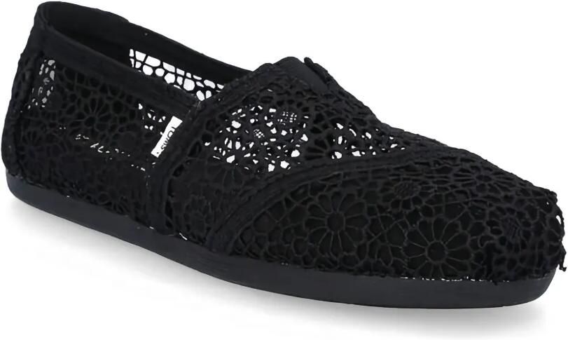 Toms Platte gehaakte espadrilles Zwart - Foto 3