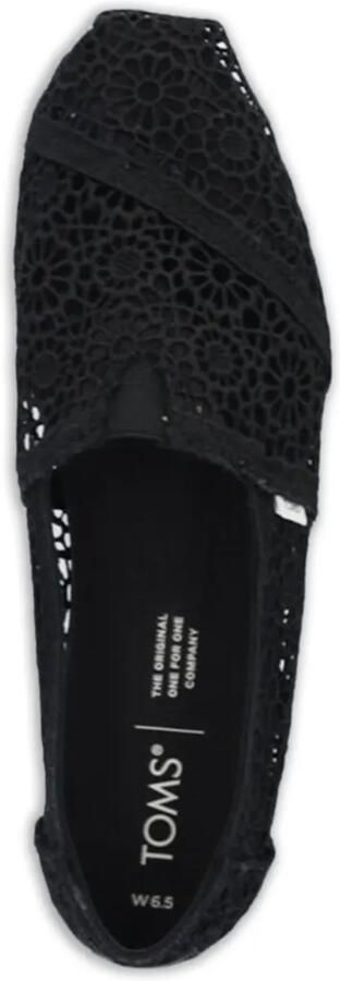 Toms Platte gehaakte espadrilles Zwart - Foto 4