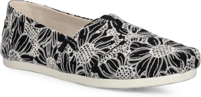 Toms Sneakers met geborduurde bloemen Zwart - Foto 2