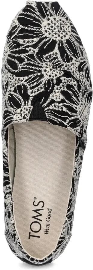 Toms Sneakers met geborduurde bloemen Zwart - Foto 4