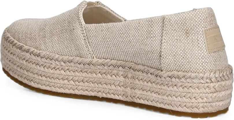 Toms Valencia espadrilles met plateauzool Beige - Foto 5