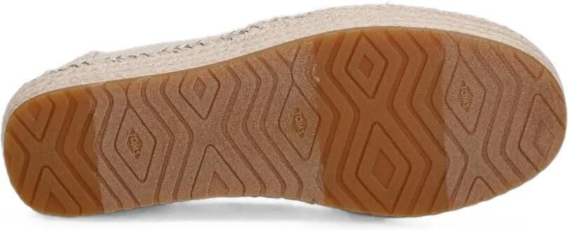 Toms Valencia espadrilles met plateauzool Beige - Foto 4