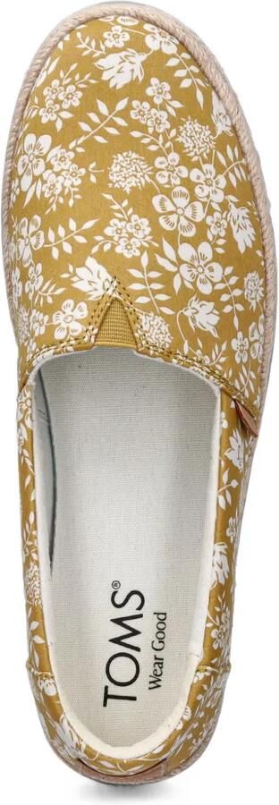 Toms Valencia espadrilles met plateauzool en bloemenprint Geel - Foto 4