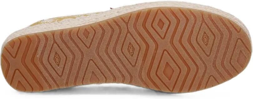 Toms Valencia espadrilles met plateauzool en bloemenprint Geel - Foto 5