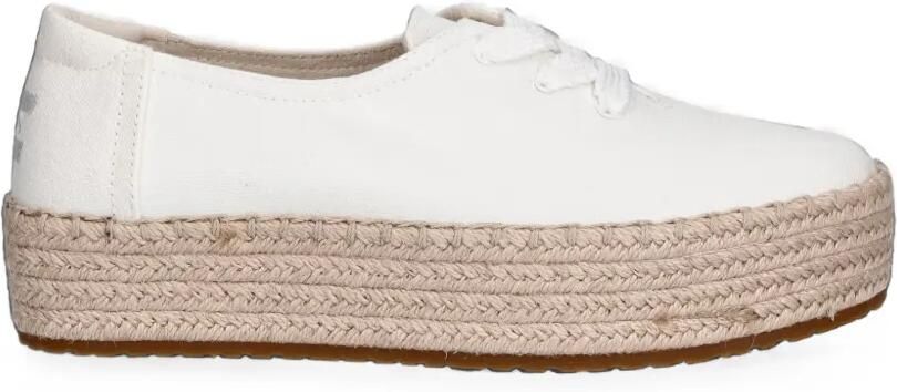 Toms Valencia sneakers met plateauzool en gevlochten zool Wit
