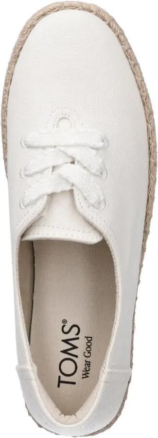 Toms Valencia sneakers met plateauzool en gevlochten zool Wit - Foto 4