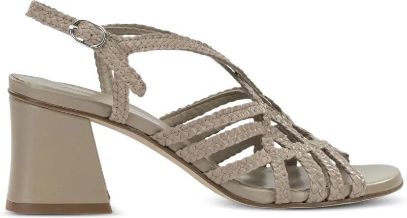 Toni Pons Geweven leren sandalen Beige