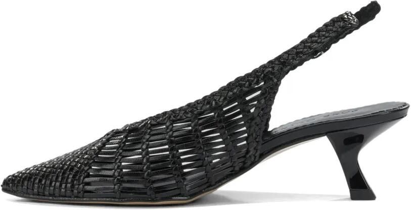Toni Pons Geweven leren slingback pumps Zwart - Foto 5