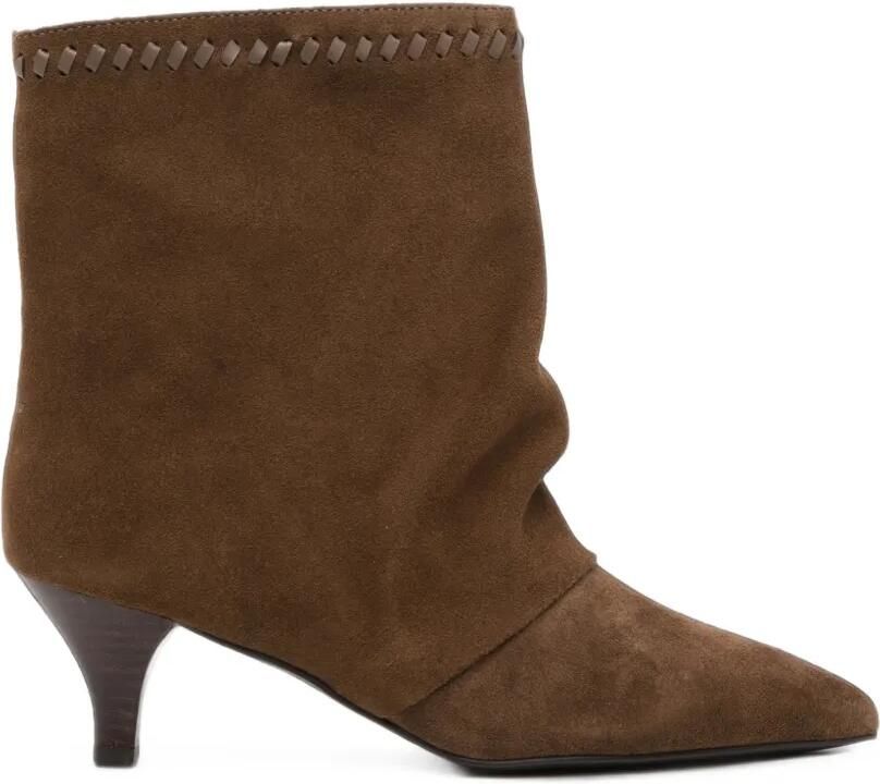 TORAL SHOES 60 mm Maeve enkellaarzen Bruin